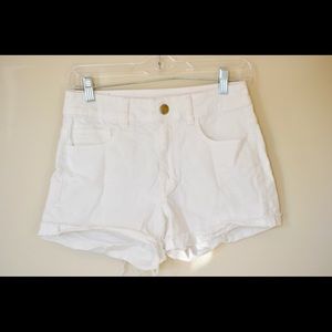White high rise American Eagle shorts size 4